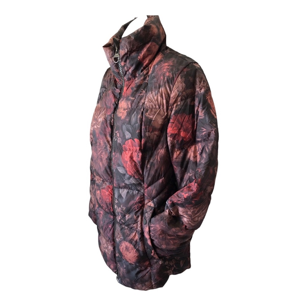 Athleta Antoinette Norwegian Floral printed Puffer Jacket size S NWOT - Picture 4 of 12